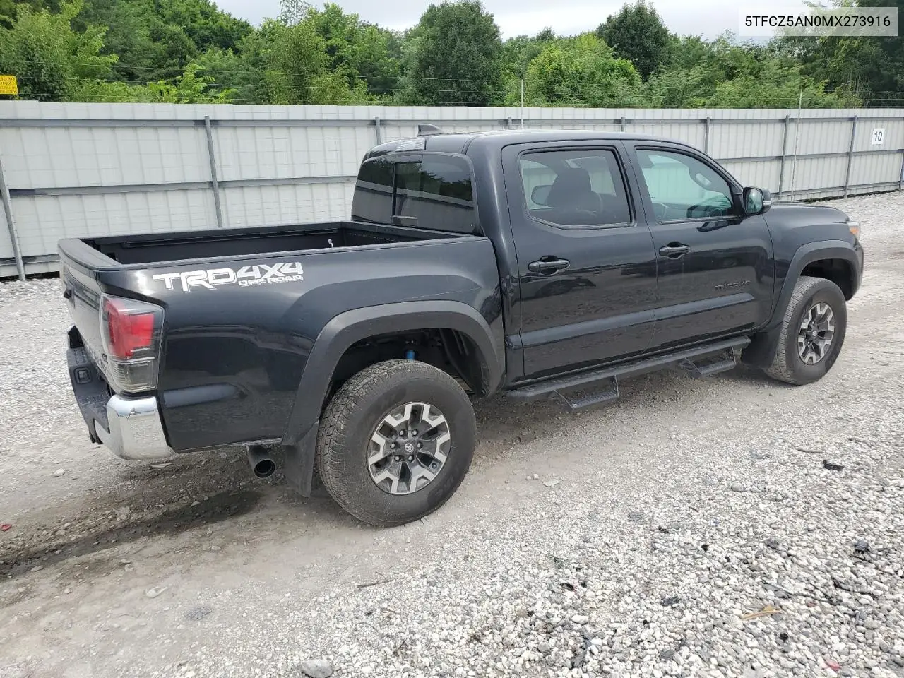 2021 Toyota Tacoma Double Cab VIN: 5TFCZ5AN0MX273916 Lot: 62172365