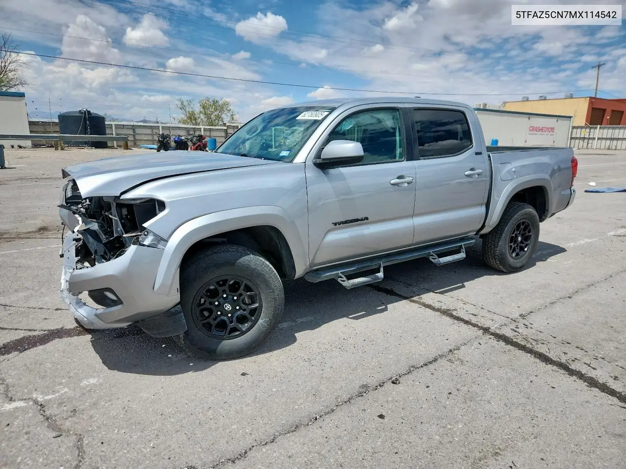 2021 Toyota Tacoma Double Cab VIN: 5TFAZ5CN7MX114542 Lot: 62760905