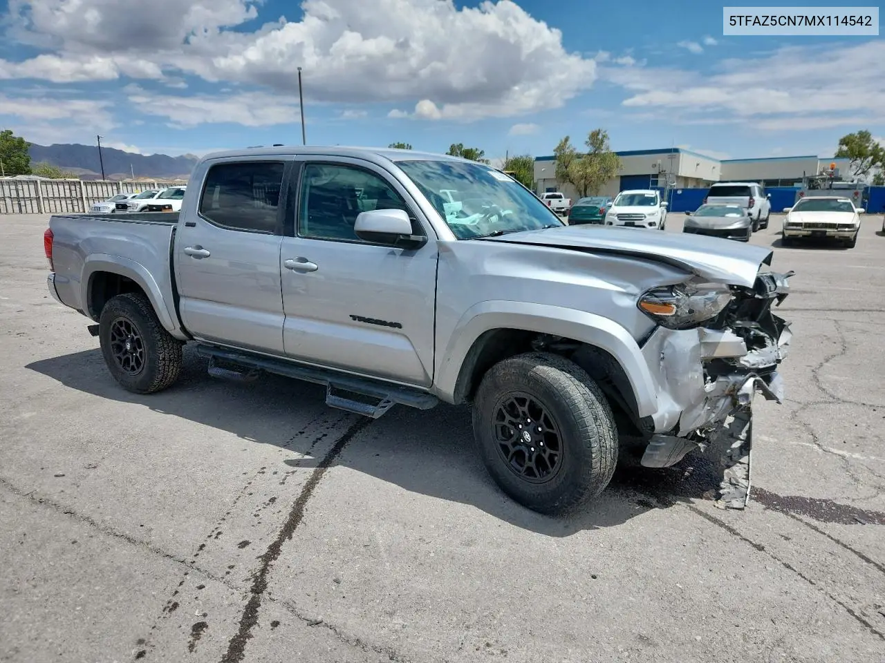 2021 Toyota Tacoma Double Cab VIN: 5TFAZ5CN7MX114542 Lot: 62760905