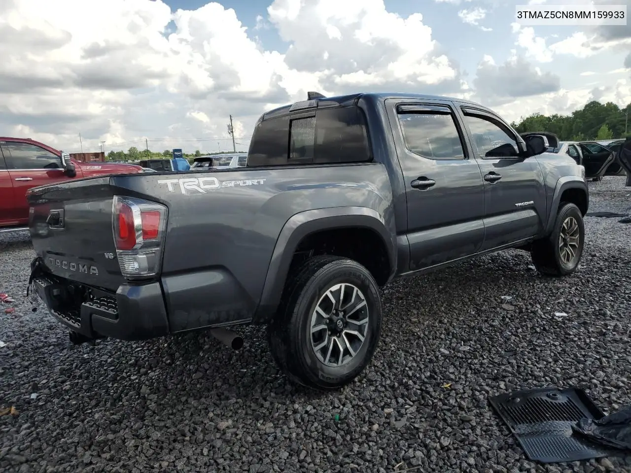 2021 Toyota Tacoma Double Cab VIN: 3TMAZ5CN8MM159933 Lot: 62853365