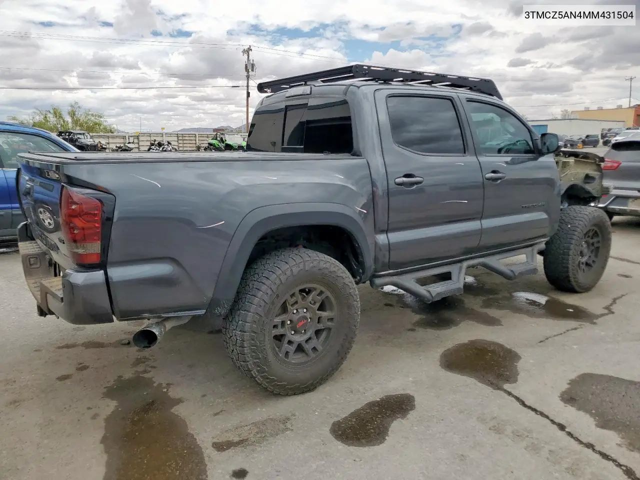 2021 Toyota Tacoma Double Cab VIN: 3TMCZ5AN4MM431504 Lot: 63406045
