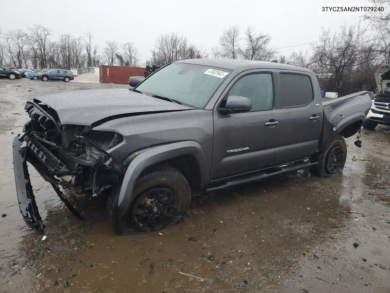 2022 Toyota Tacoma Double Cab VIN: 3TYCZ5AN2NT079240 Lot: 47602945