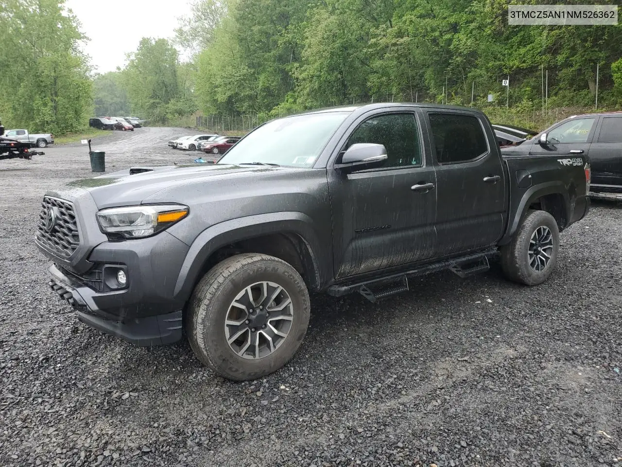 2022 Toyota Tacoma Double Cab VIN: 3TMCZ5AN1NM526362 Lot: 55256815
