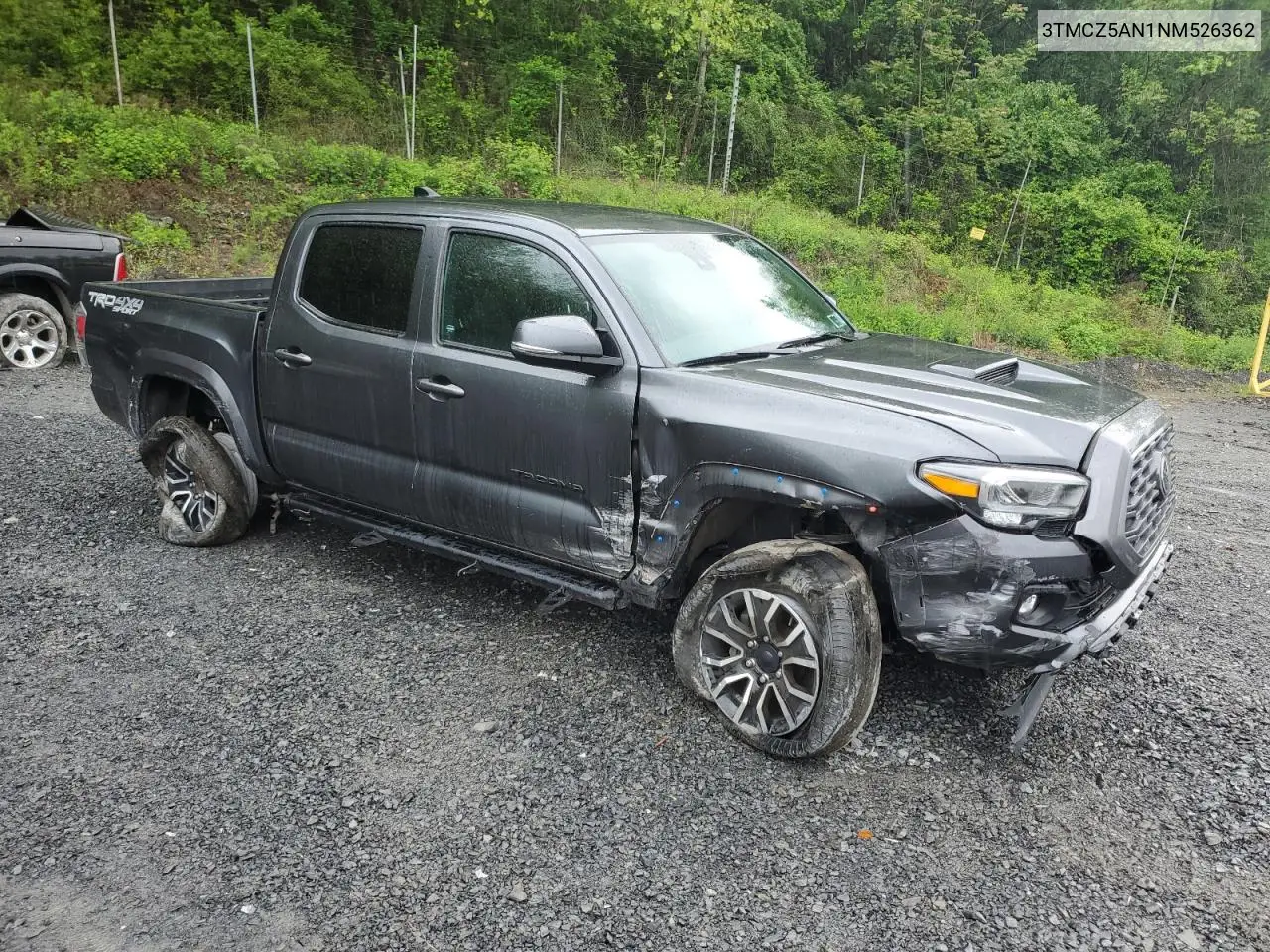 2022 Toyota Tacoma Double Cab VIN: 3TMCZ5AN1NM526362 Lot: 55256815