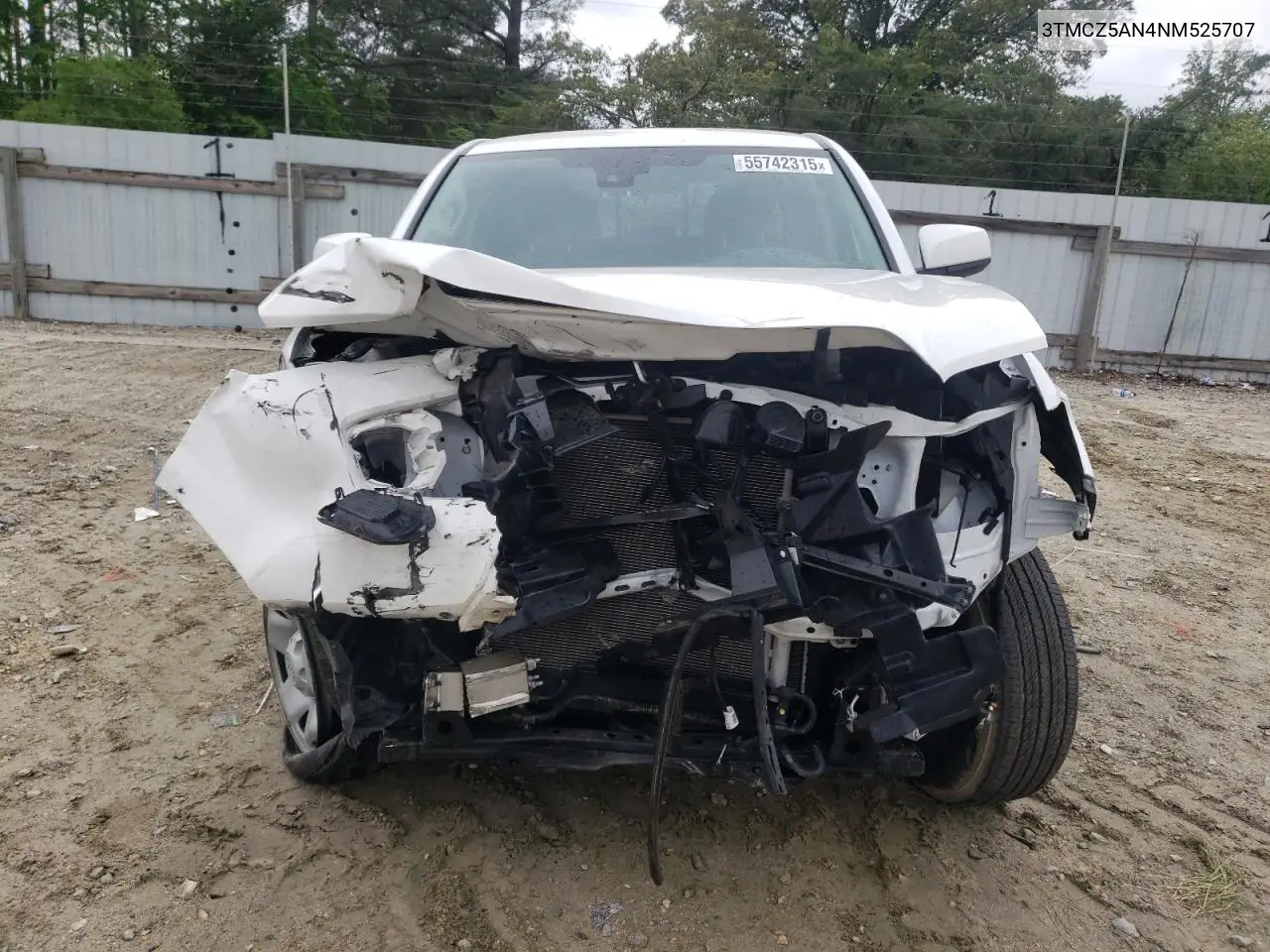 2022 Toyota Tacoma Double Cab VIN: 3TMCZ5AN4NM525707 Lot: 55742315