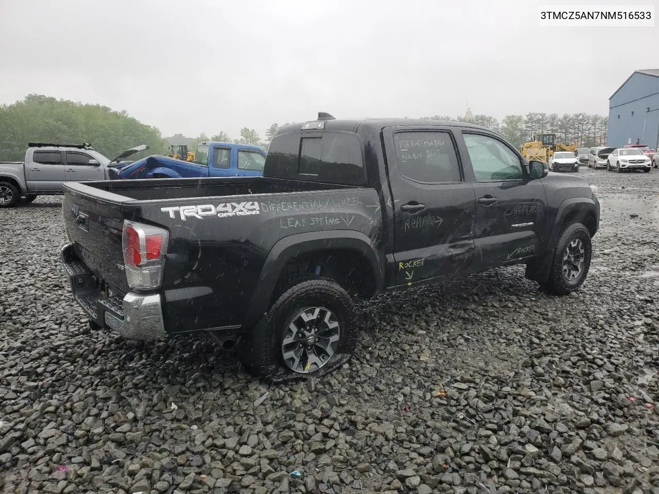 2022 Toyota Tacoma Double Cab VIN: 3TMCZ5AN7NM516533 Lot: 56412665