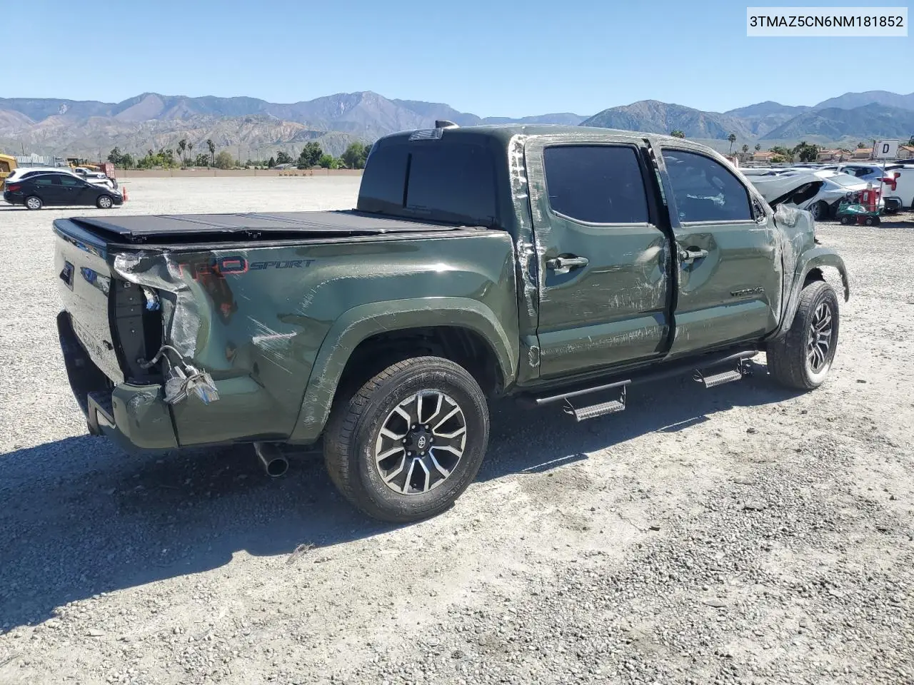 2022 Toyota Tacoma Double Cab VIN: 3TMAZ5CN6NM181852 Lot: 56428275