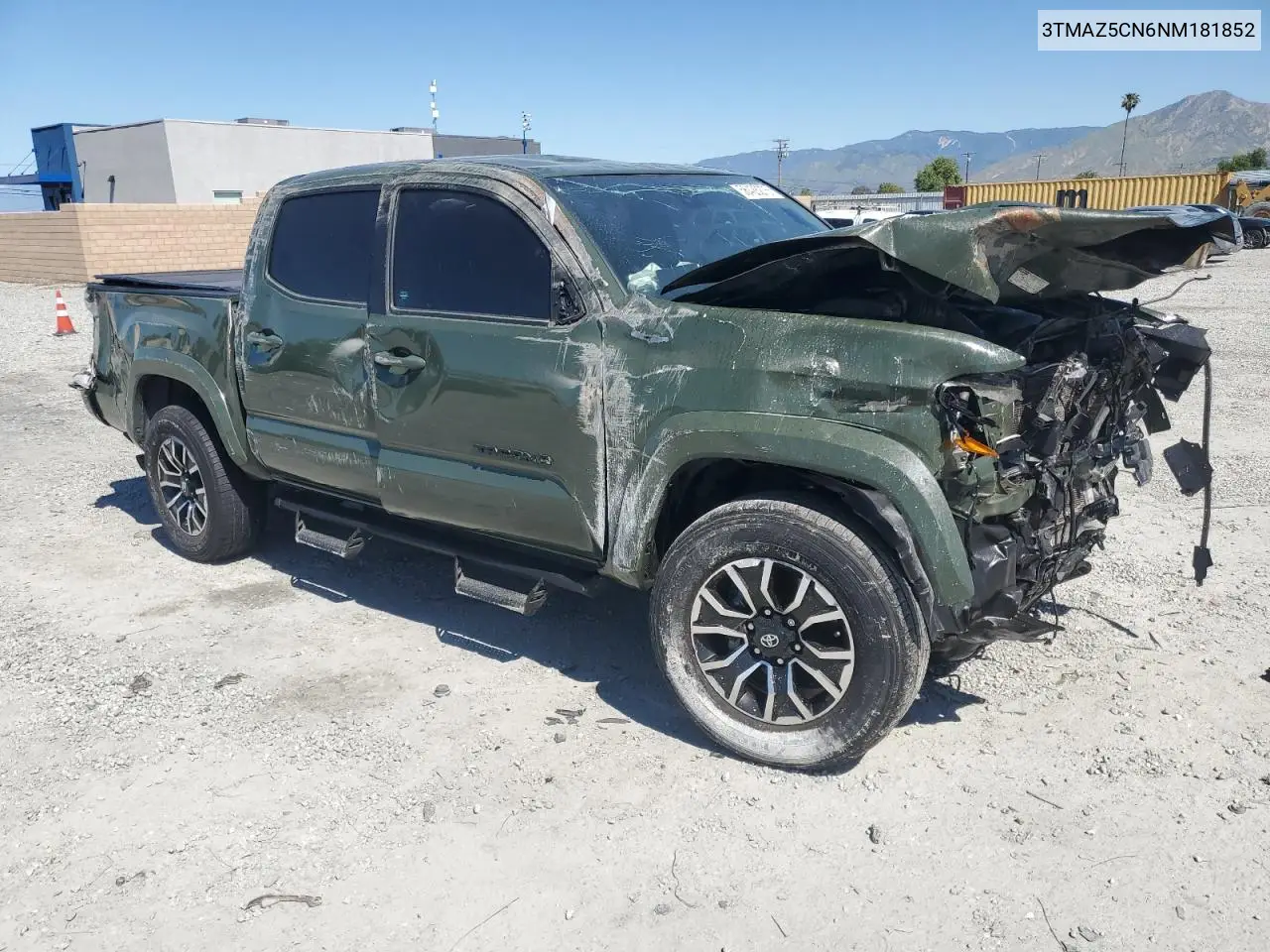 2022 Toyota Tacoma Double Cab VIN: 3TMAZ5CN6NM181852 Lot: 56428275