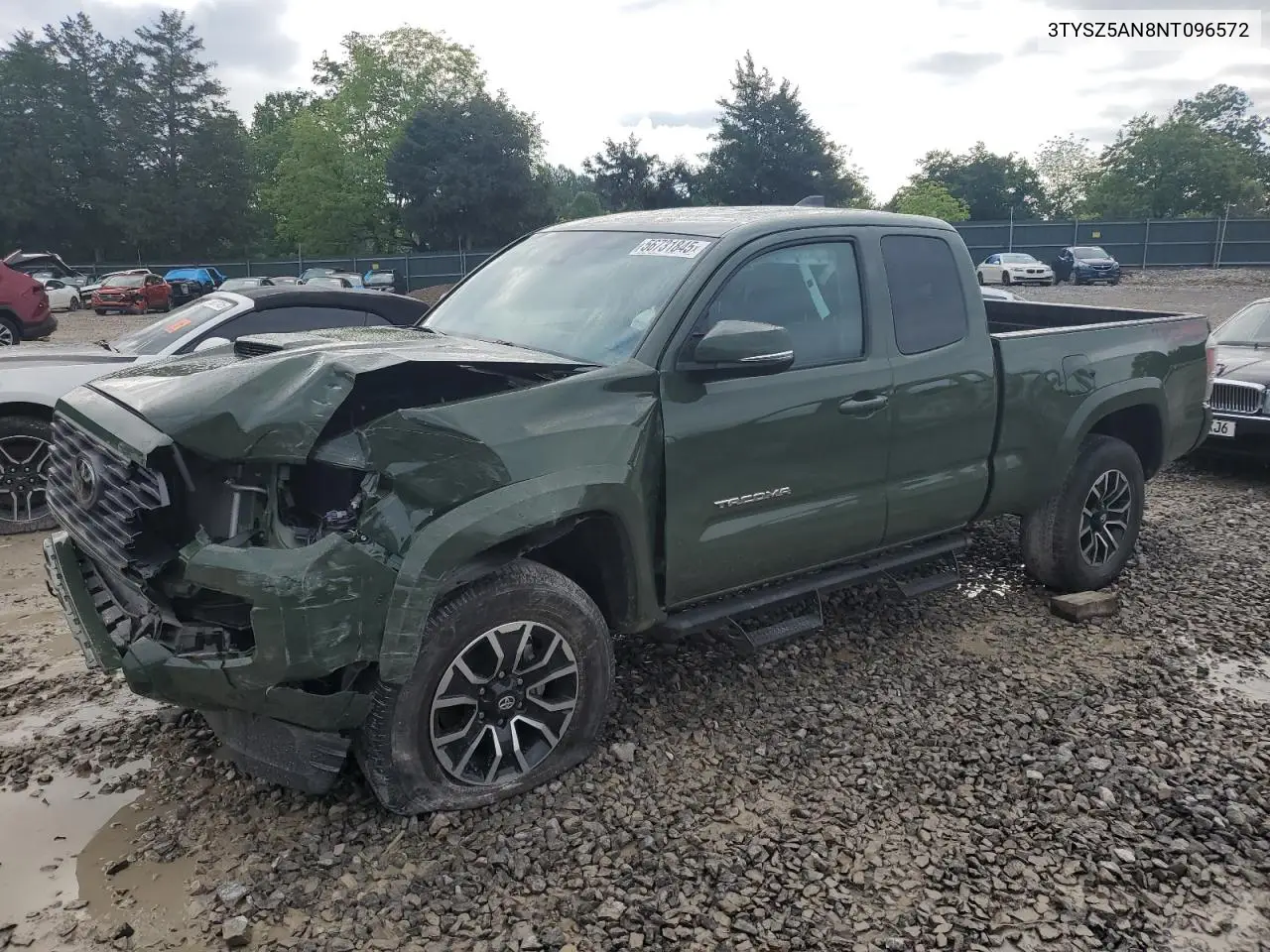 2022 Toyota Tacoma Access Cab VIN: 3TYSZ5AN8NT096572 Lot: 56731845