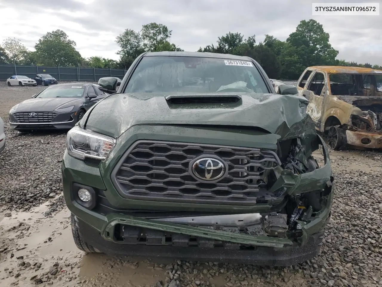 2022 Toyota Tacoma Access Cab VIN: 3TYSZ5AN8NT096572 Lot: 56731845