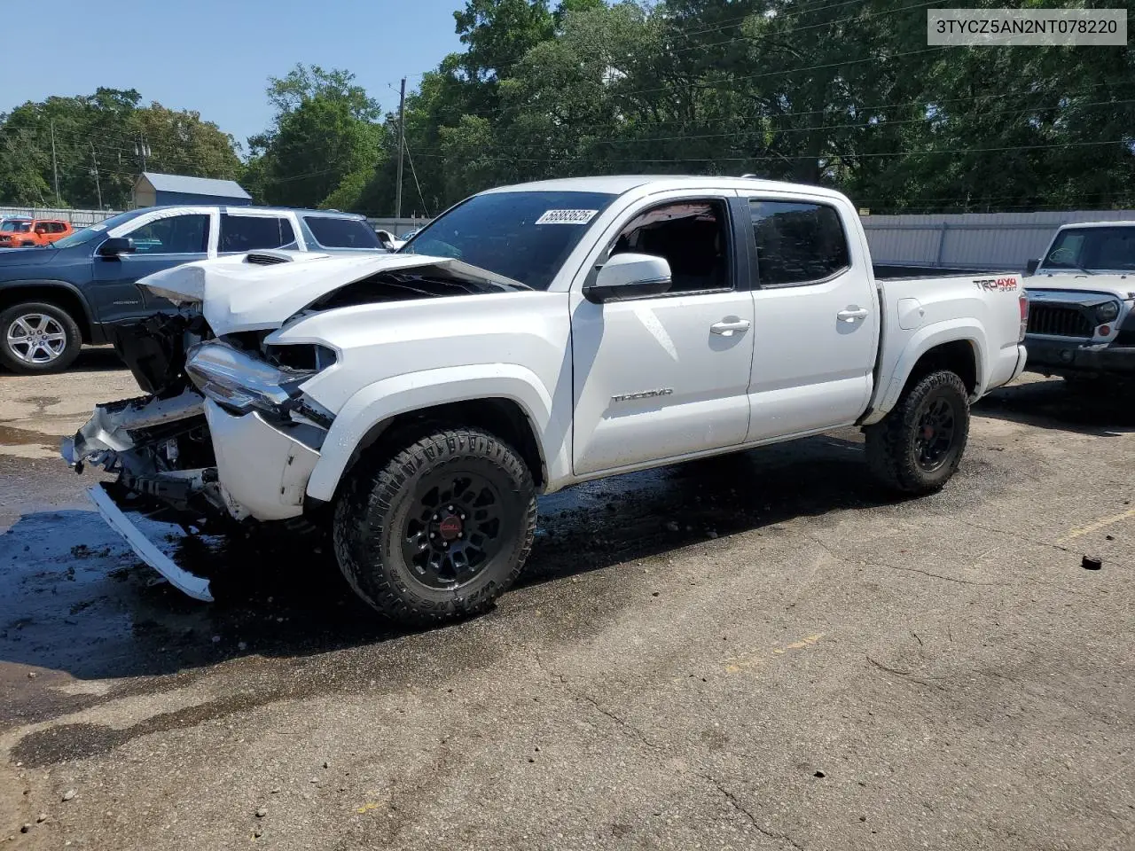 2022 Toyota Tacoma Double Cab VIN: 3TYCZ5AN2NT078220 Lot: 56883625