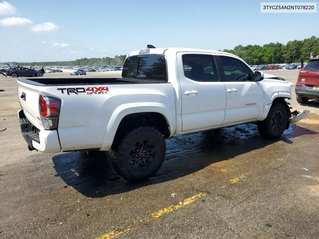 2022 Toyota Tacoma Double Cab VIN: 3TYCZ5AN2NT078220 Lot: 56883625