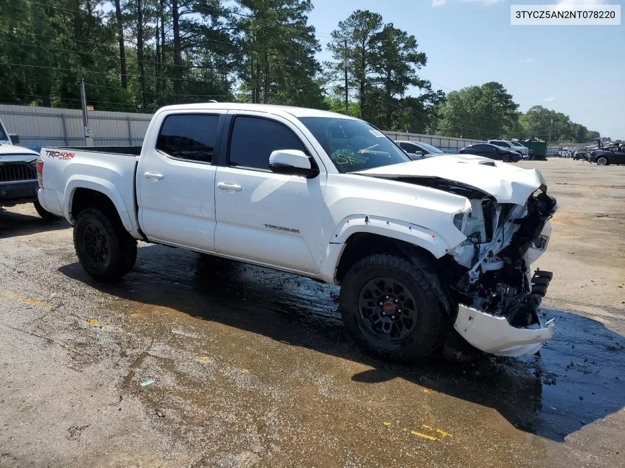 2022 Toyota Tacoma Double Cab VIN: 3TYCZ5AN2NT078220 Lot: 56883625