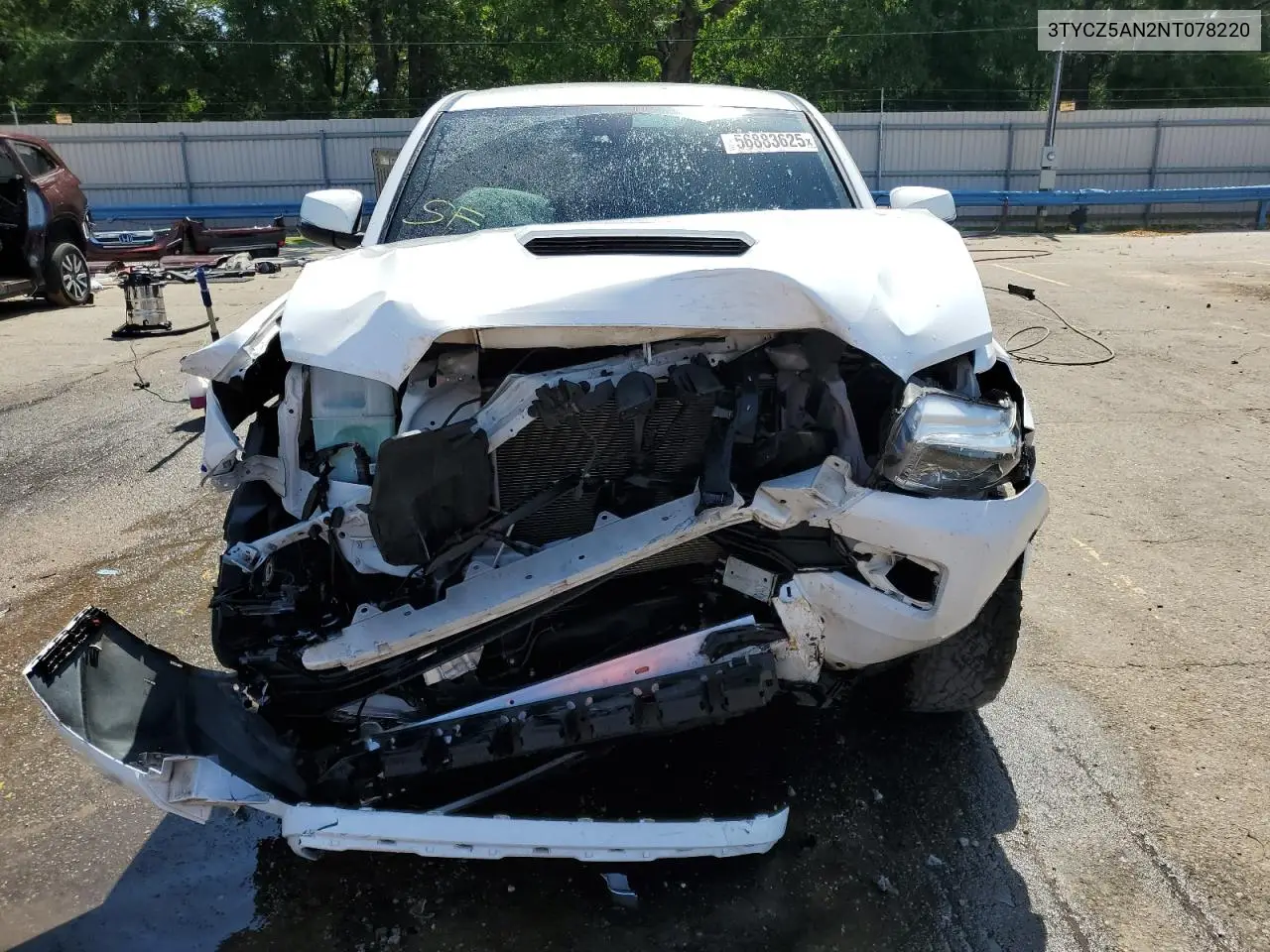 2022 Toyota Tacoma Double Cab VIN: 3TYCZ5AN2NT078220 Lot: 56883625
