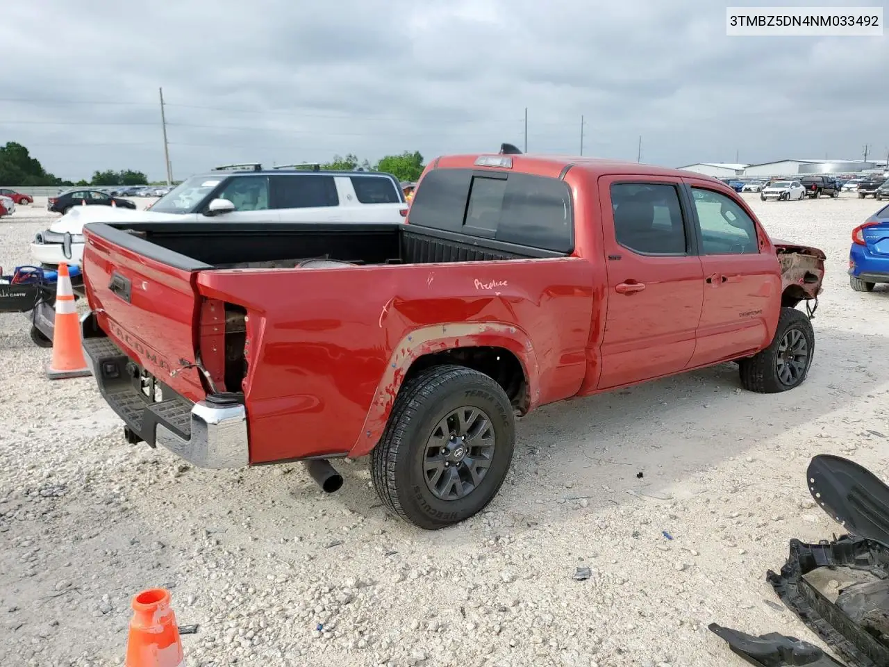2022 Toyota Tacoma Double Cab VIN: 3TMBZ5DN4NM033492 Lot: 56888775