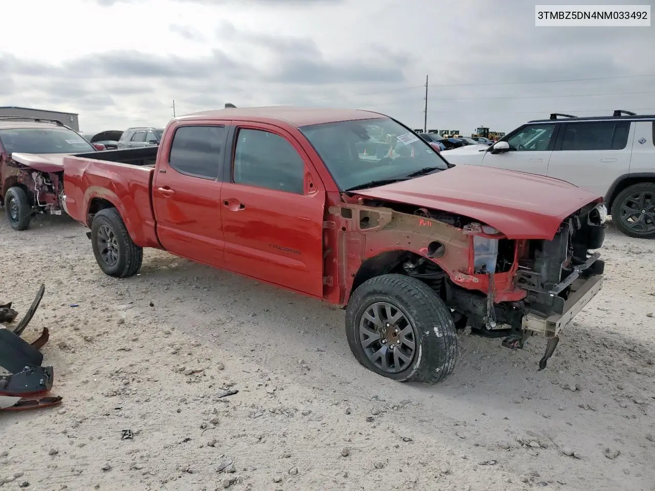 2022 Toyota Tacoma Double Cab VIN: 3TMBZ5DN4NM033492 Lot: 56888775