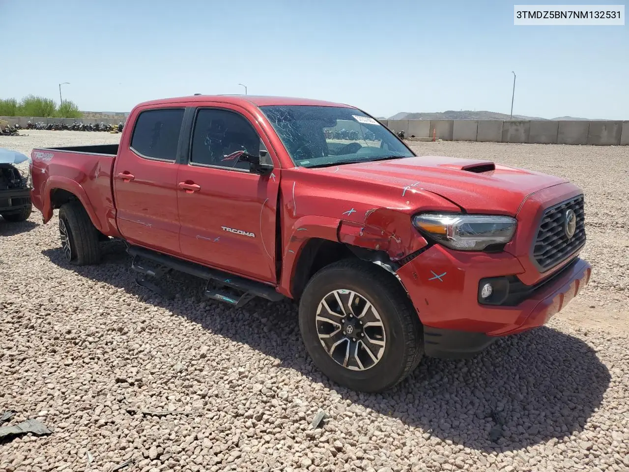 2022 Toyota Tacoma Double Cab VIN: 3TMDZ5BN7NM132531 Lot: 57237885