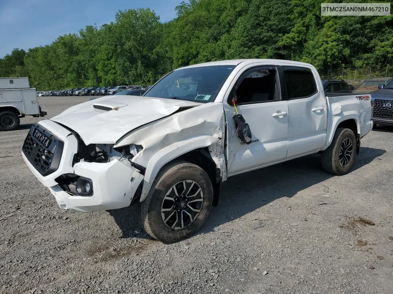 2022 Toyota Tacoma Double Cab VIN: 3TMCZ5AN0NM467210 Lot: 59992305