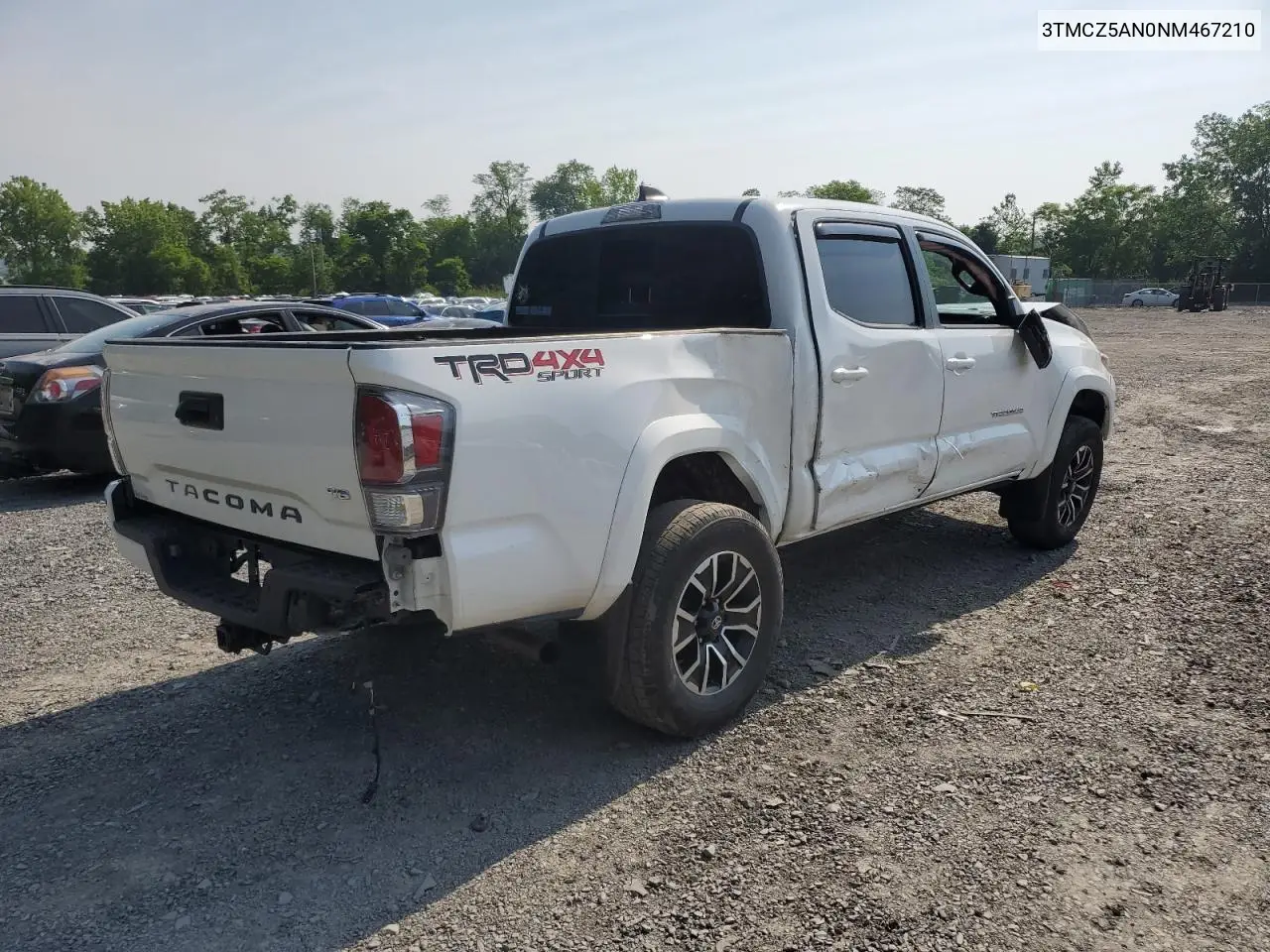 2022 Toyota Tacoma Double Cab VIN: 3TMCZ5AN0NM467210 Lot: 59992305
