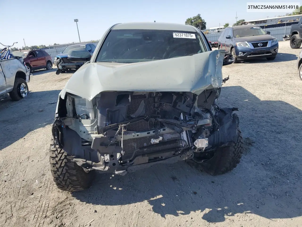 2022 Toyota Tacoma Double Cab VIN: 3TMCZ5AN6NM514918 Lot: 62371075