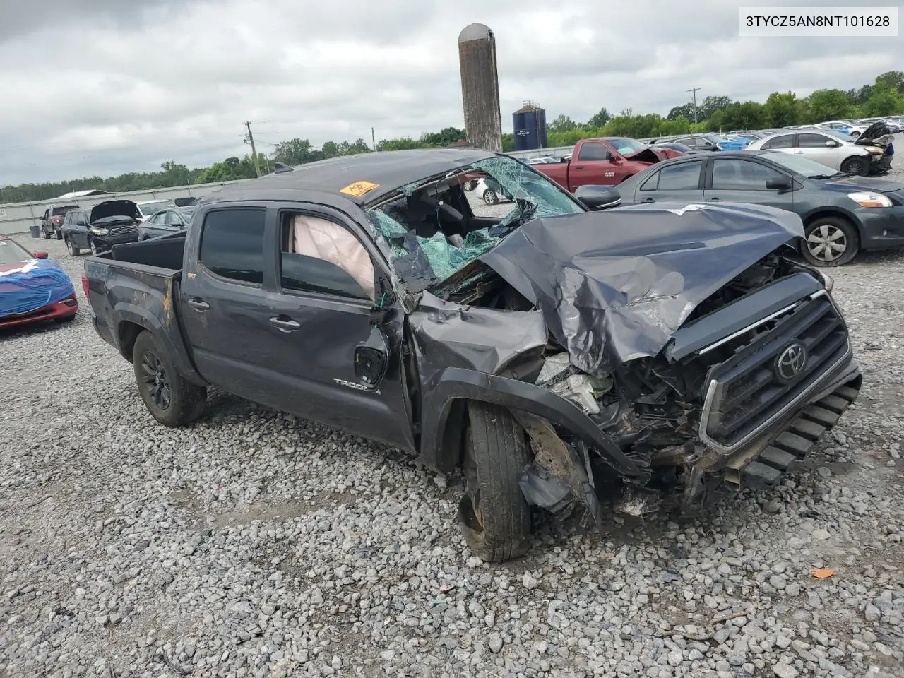 2022 Toyota Tacoma Double Cab VIN: 3TYCZ5AN8NT101628 Lot: 62405765