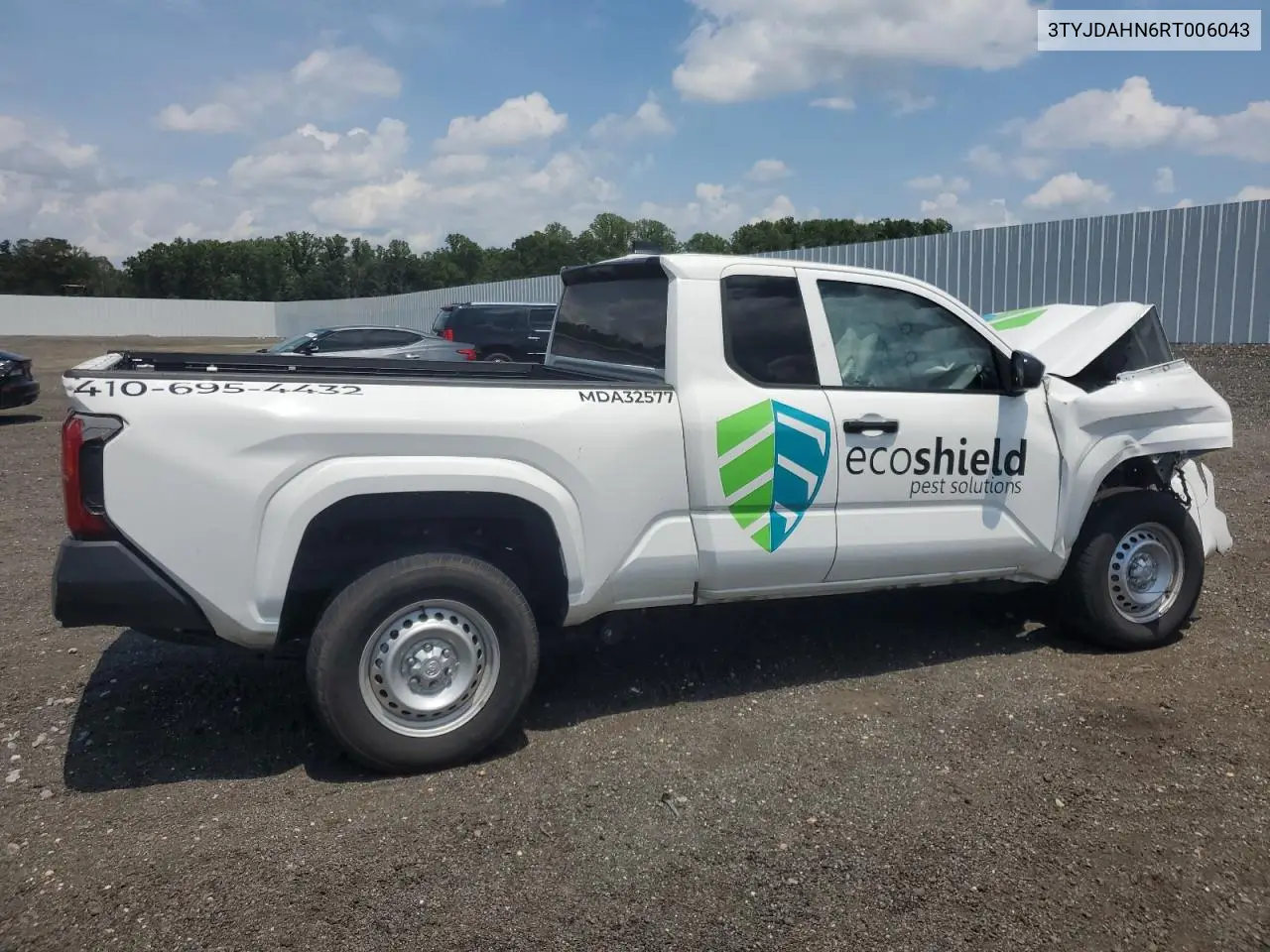 2024 Toyota Tacoma Xtracab VIN: 3TYJDAHN6RT006043 Lot: 63055985