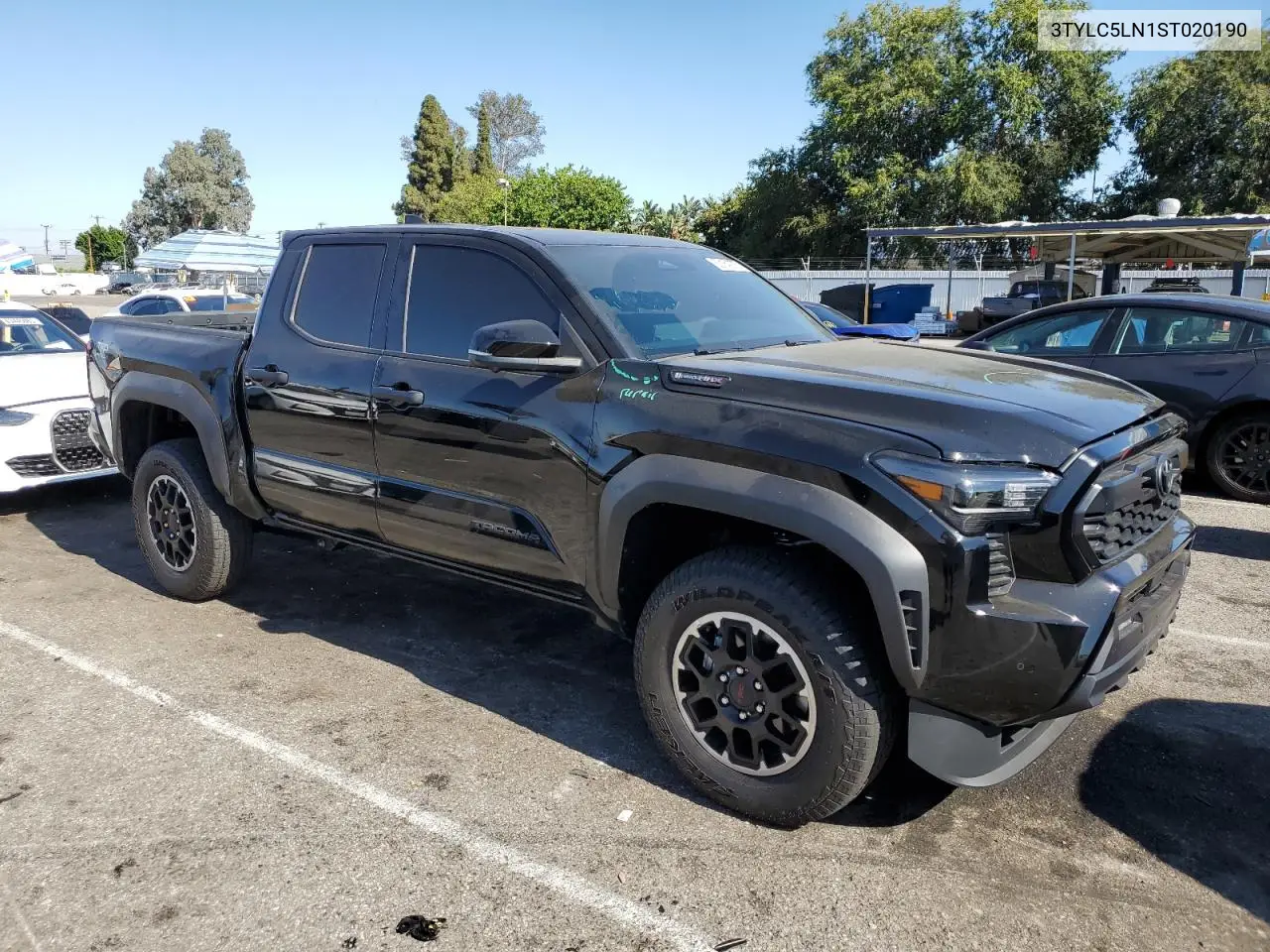2025 Toyota Tacoma Double Cab VIN: 3TYLC5LN1ST020190 Lot: 62184275