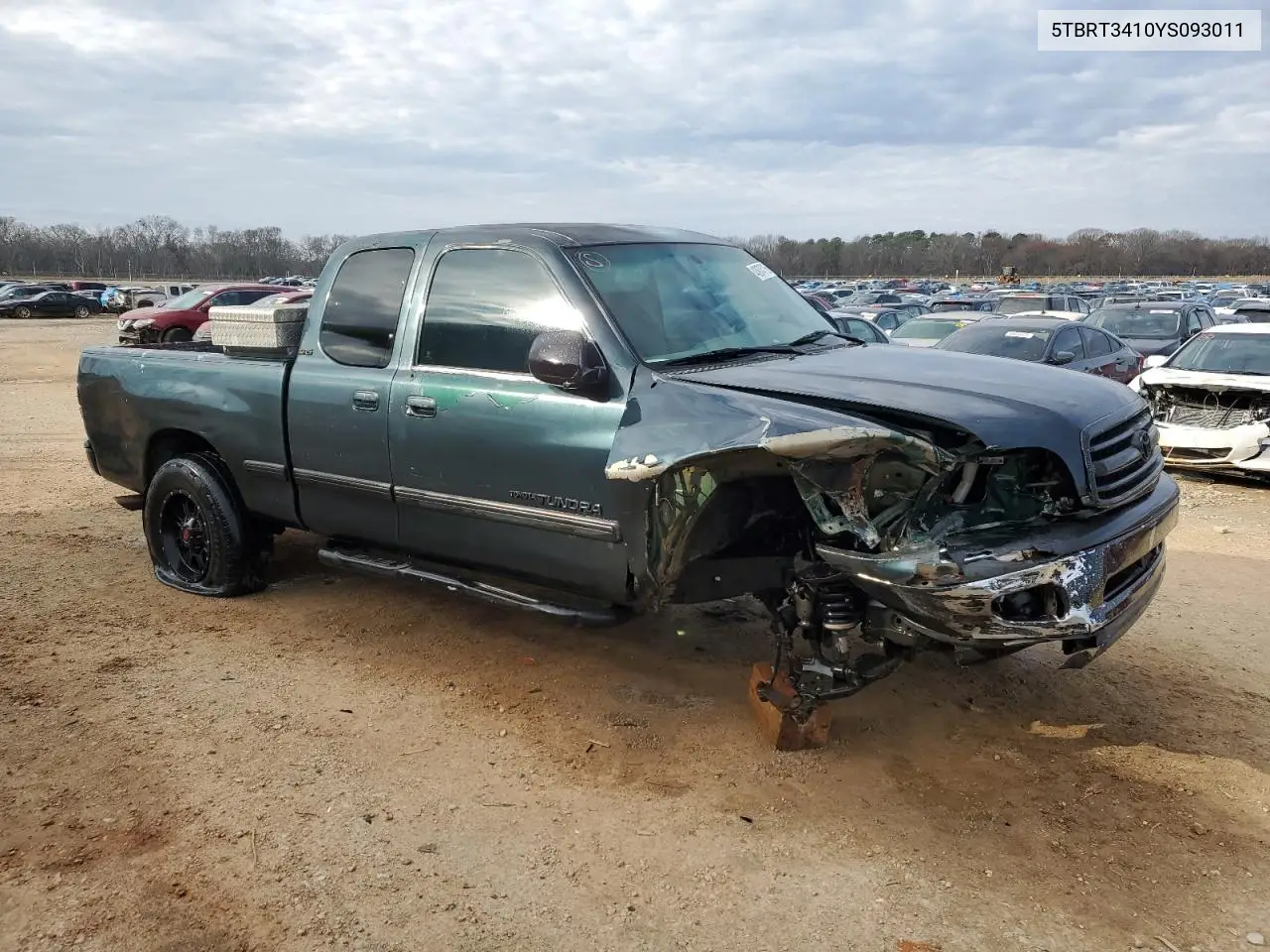 2000 Toyota Tundra Access Cab VIN: 5TBRT3410YS093011 Lot: 43974715