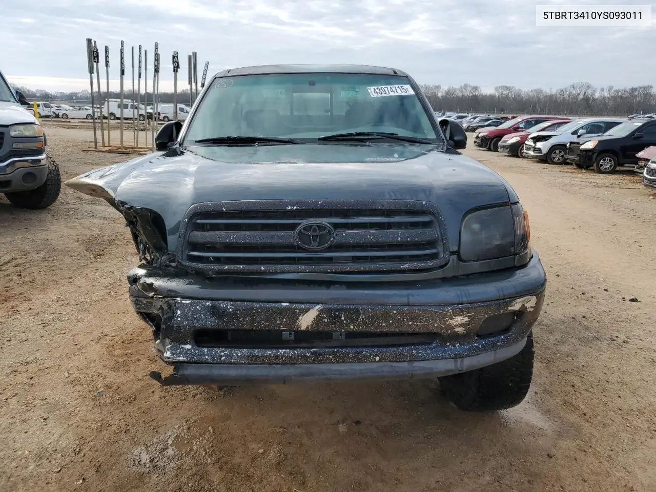2000 Toyota Tundra Access Cab VIN: 5TBRT3410YS093011 Lot: 43974715