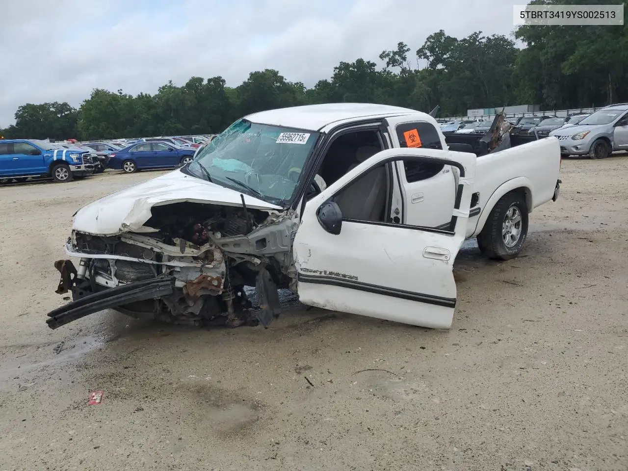 2000 Toyota Tundra Access Cab VIN: 5TBRT3419YS002513 Lot: 55962715