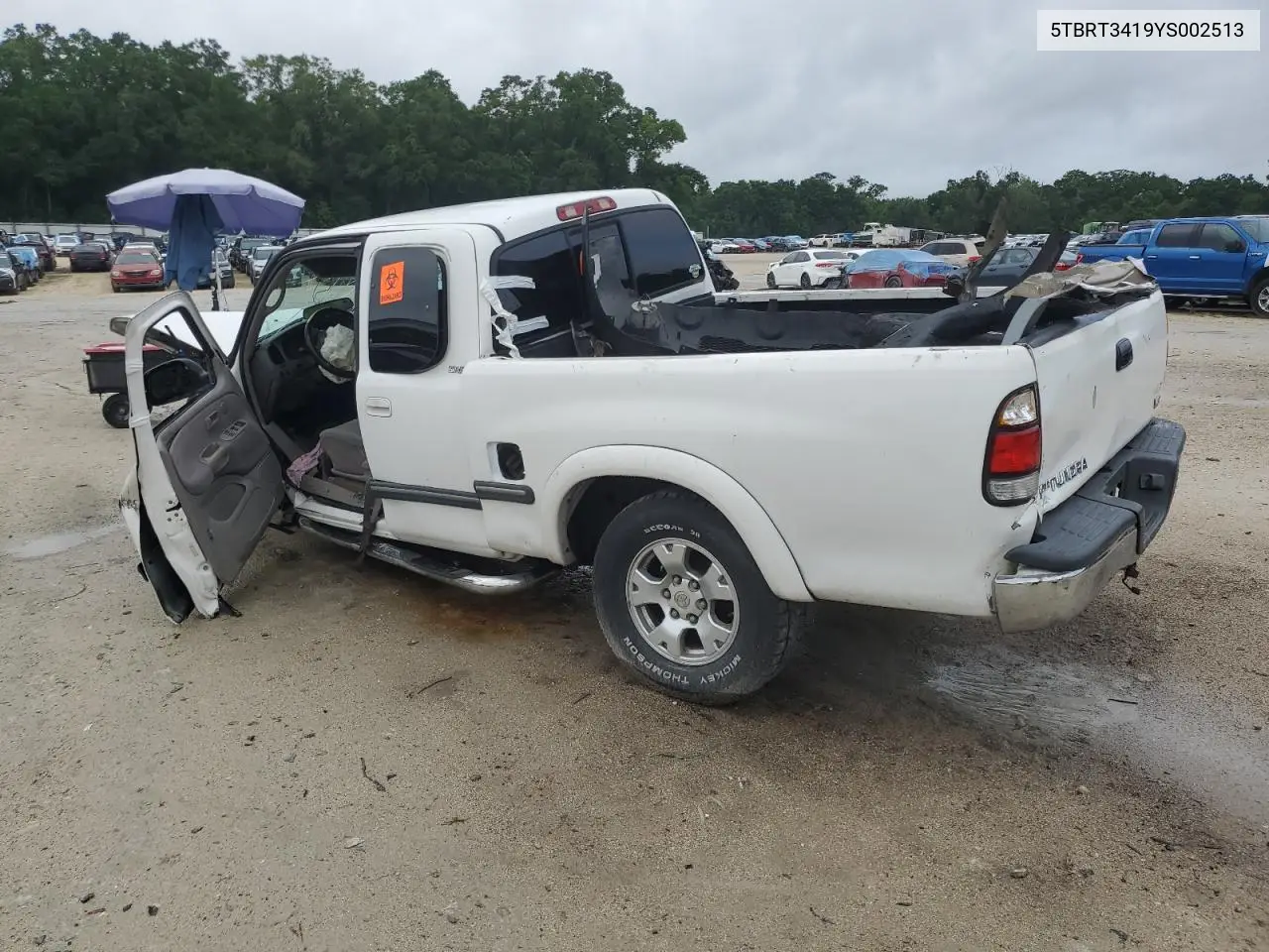 2000 Toyota Tundra Access Cab VIN: 5TBRT3419YS002513 Lot: 55962715