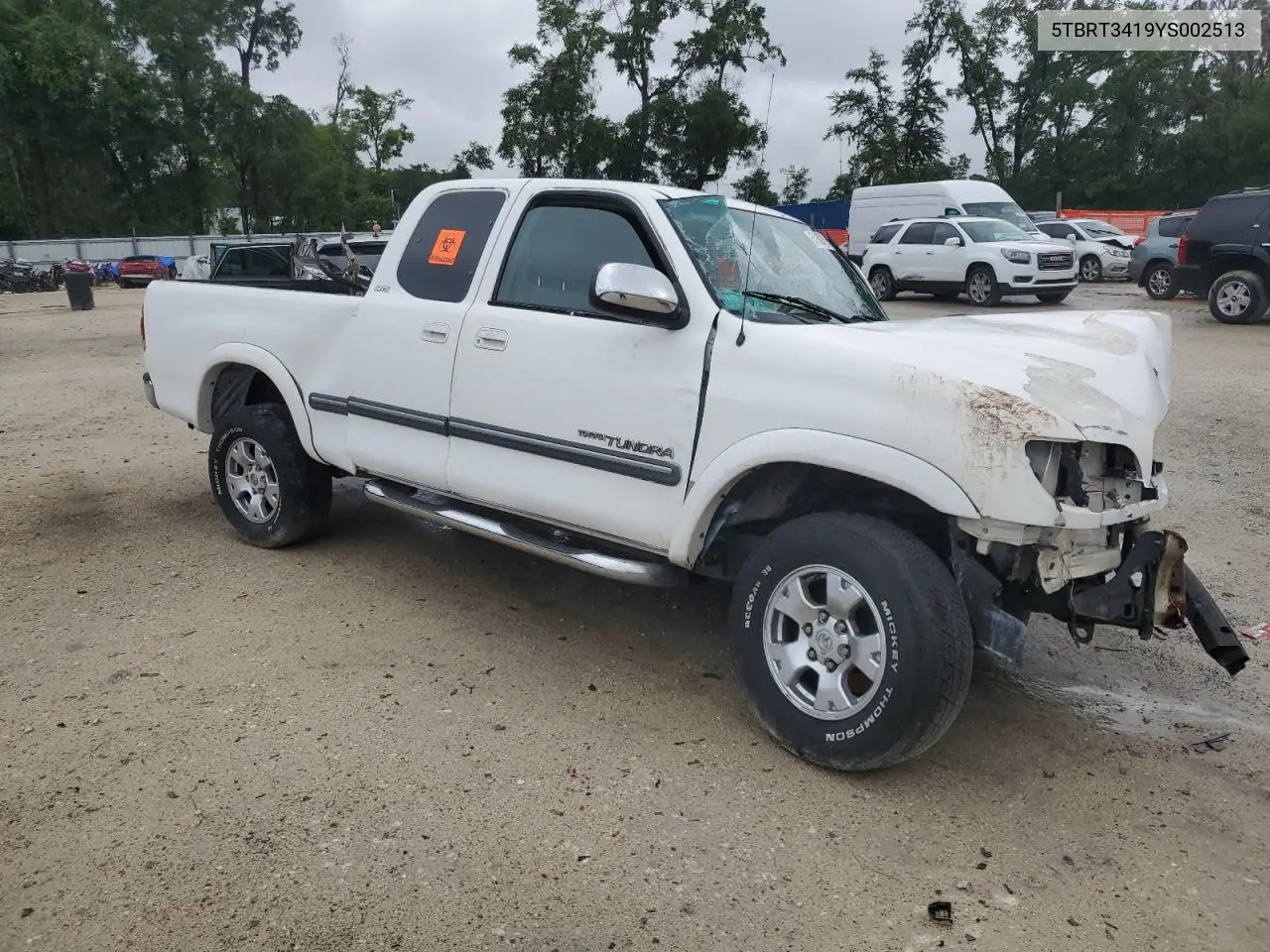 2000 Toyota Tundra Access Cab VIN: 5TBRT3419YS002513 Lot: 55962715