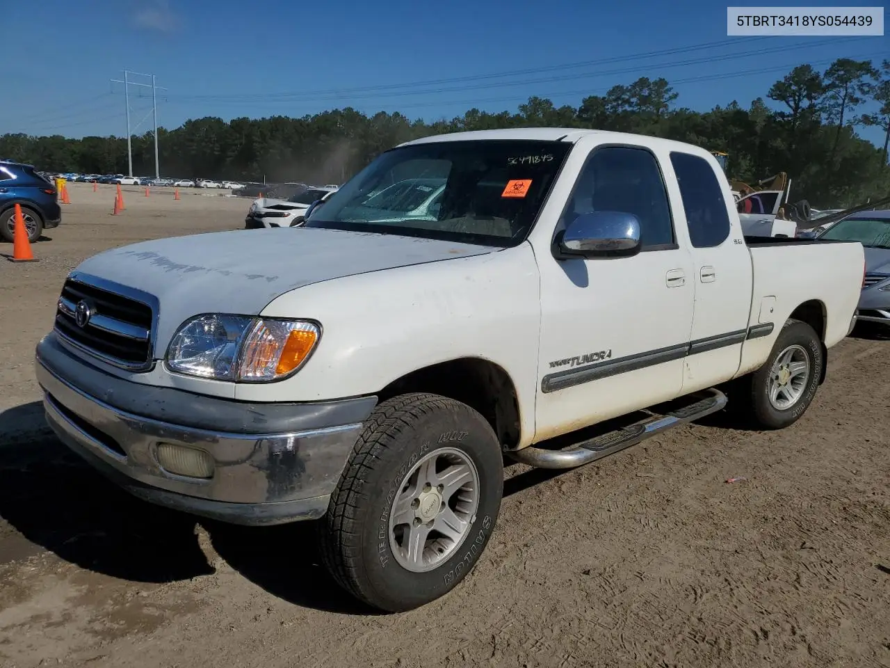 2000 Toyota Tundra Access Cab VIN: 5TBRT3418YS054439 Lot: 56491845