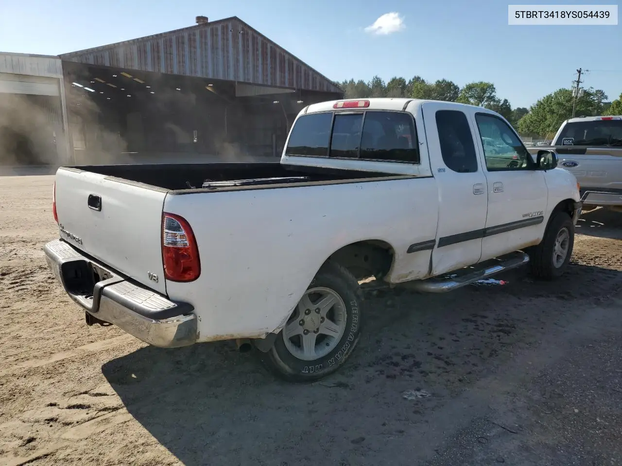2000 Toyota Tundra Access Cab VIN: 5TBRT3418YS054439 Lot: 56491845
