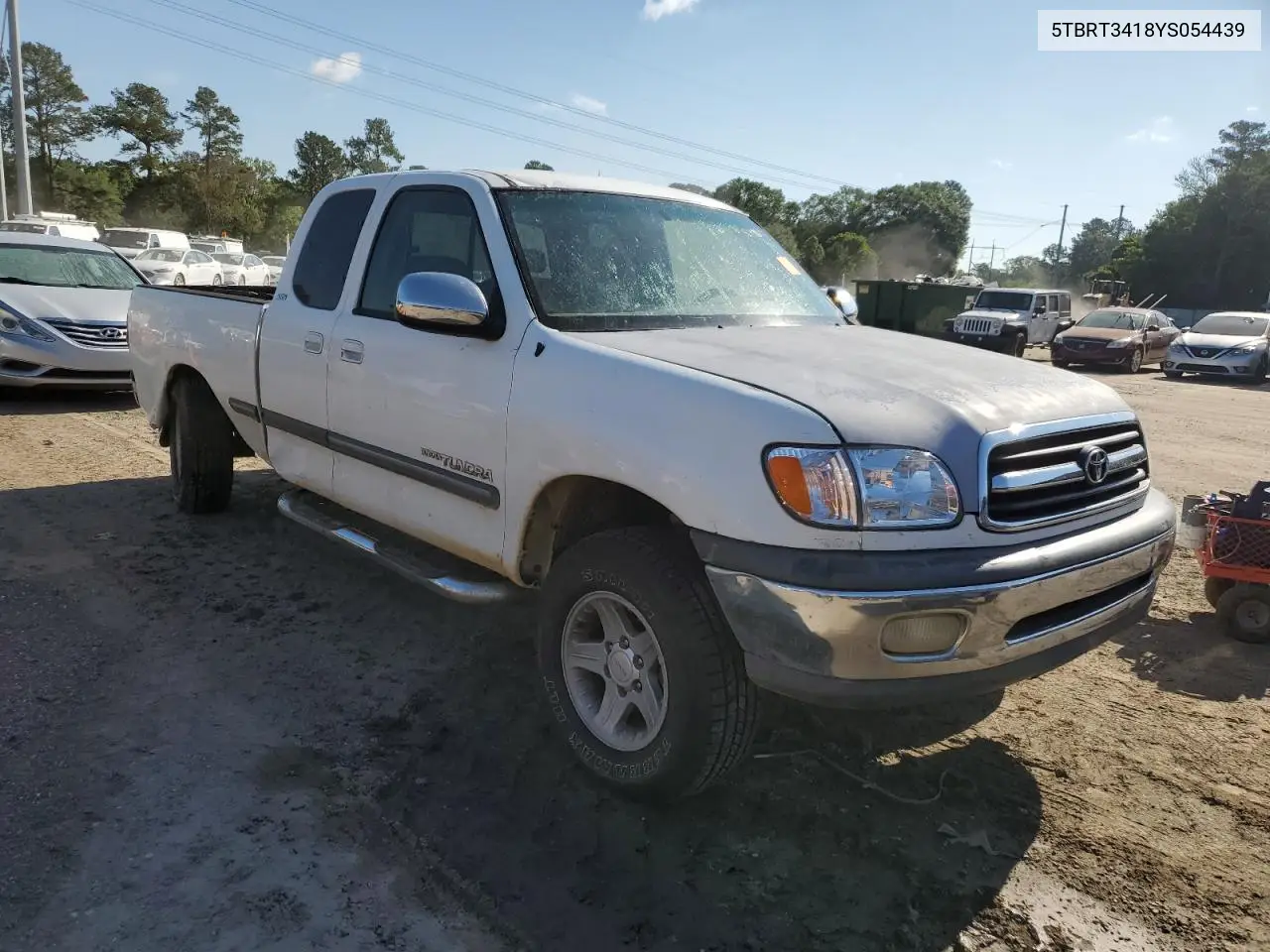 2000 Toyota Tundra Access Cab VIN: 5TBRT3418YS054439 Lot: 56491845