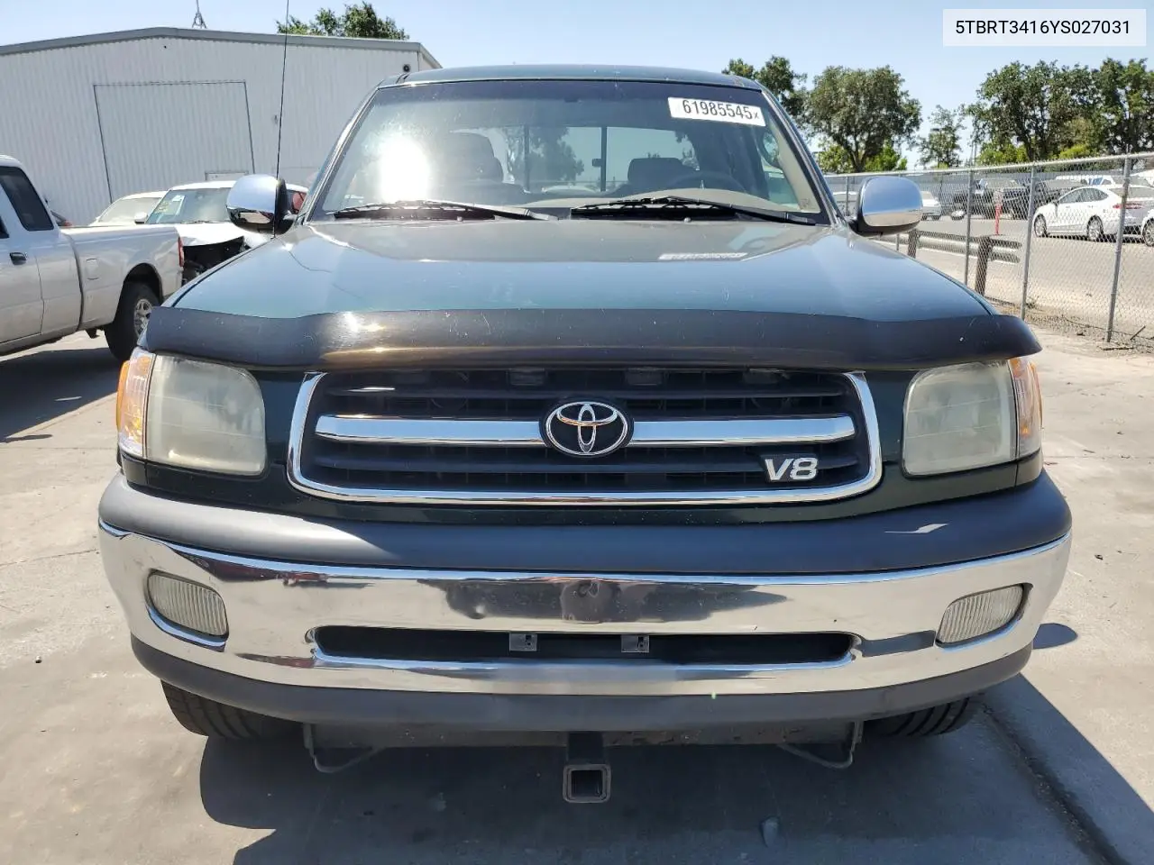 2000 Toyota Tundra Access Cab VIN: 5TBRT3416YS027031 Lot: 61985545