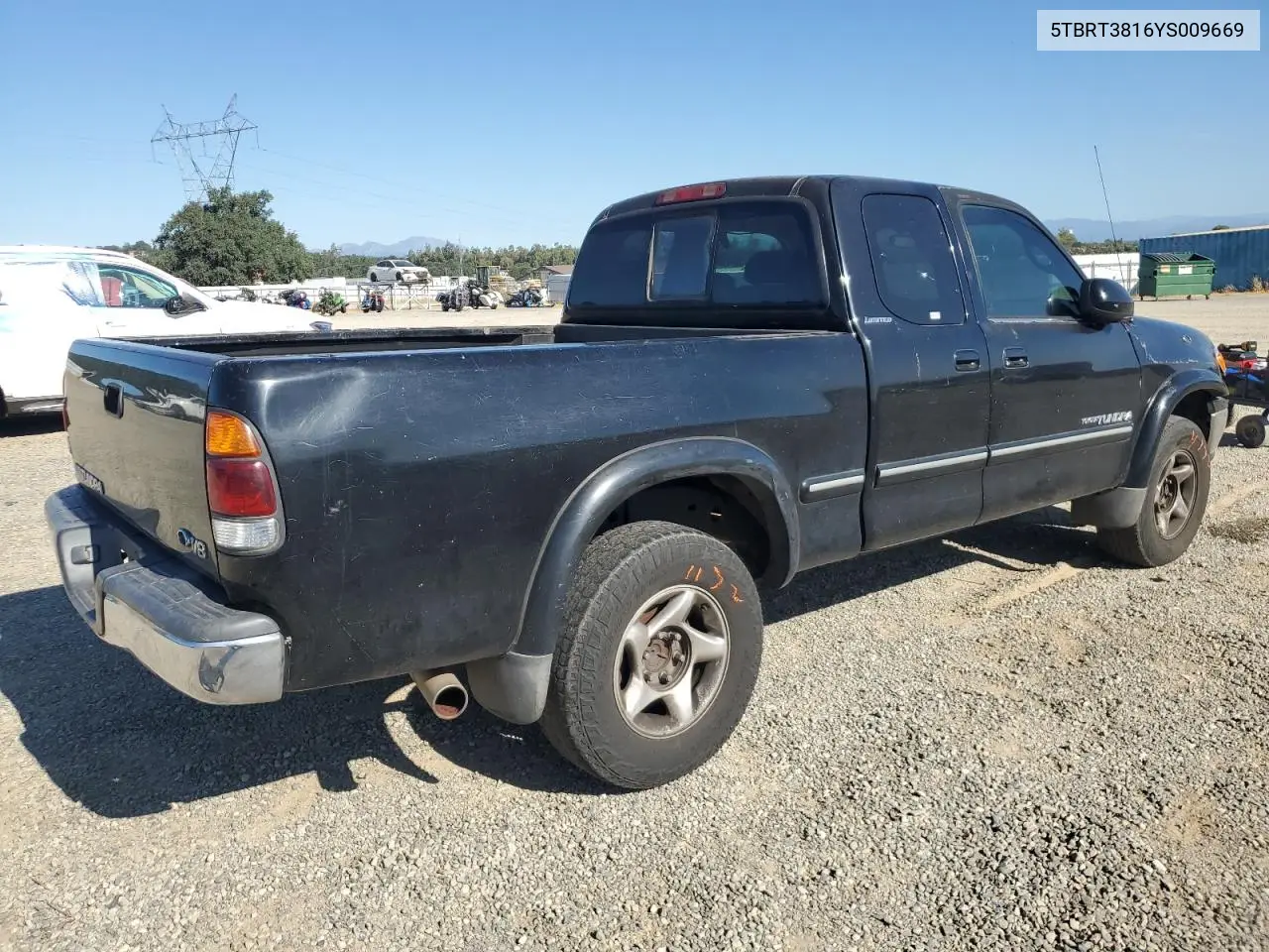 2000 Toyota Tundra Access Cab Limited VIN: 5TBRT3816YS009669 Lot: 62759565