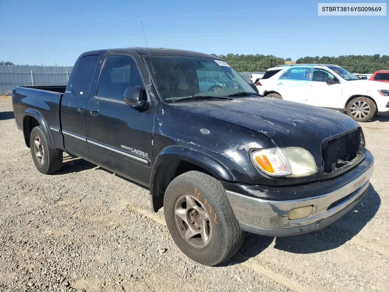 2000 Toyota Tundra Access Cab Limited VIN: 5TBRT3816YS009669 Lot: 62759565