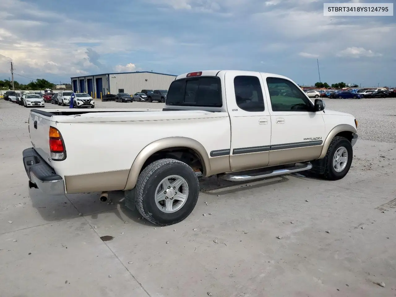 2000 Toyota Tundra Access Cab VIN: 5TBRT3418YS124795 Lot: 63439475
