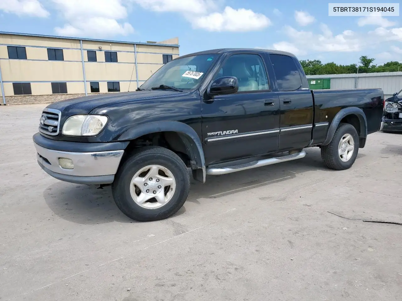2001 Toyota Tundra Access Cab Limited VIN: 5TBRT38171S194045 Lot: 59787005