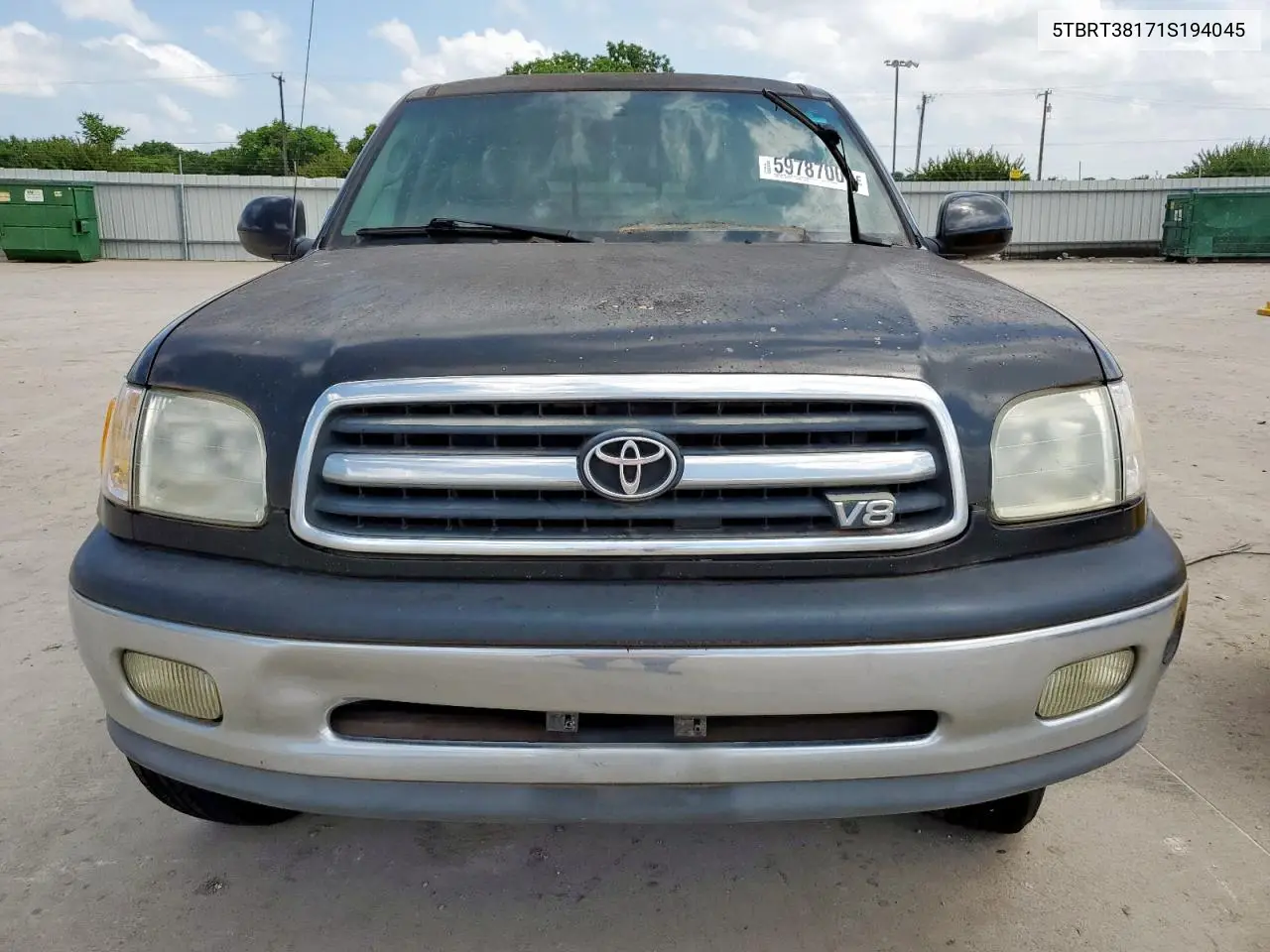 2001 Toyota Tundra Access Cab Limited VIN: 5TBRT38171S194045 Lot: 59787005