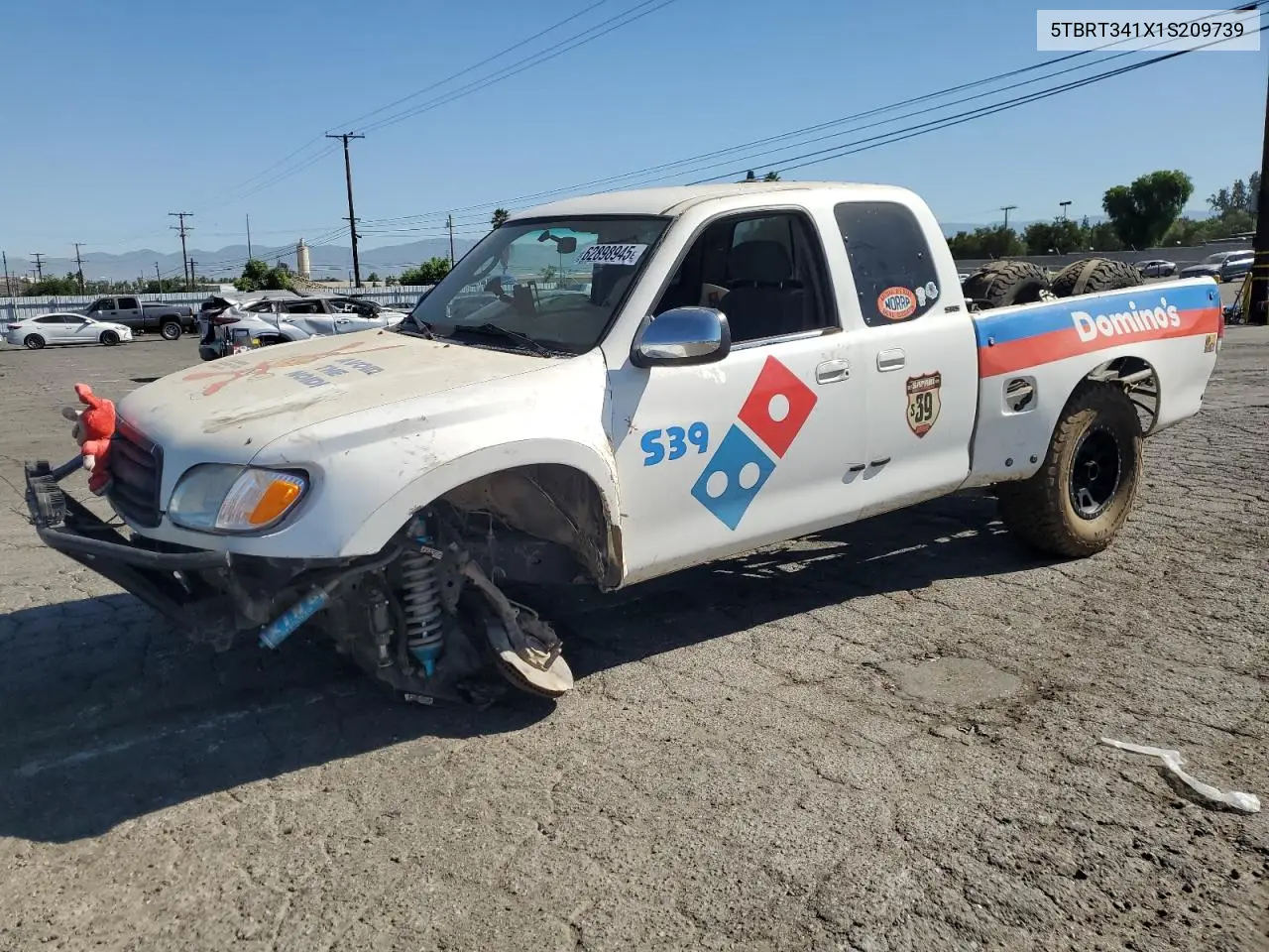 2001 Toyota Tundra Access Cab VIN: 5TBRT341X1S209739 Lot: 62898945