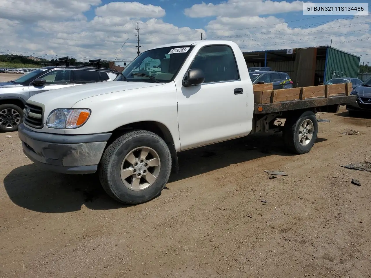 2001 Toyota Tundra VIN: 5TBJN32111S134486 Lot: 62932285
