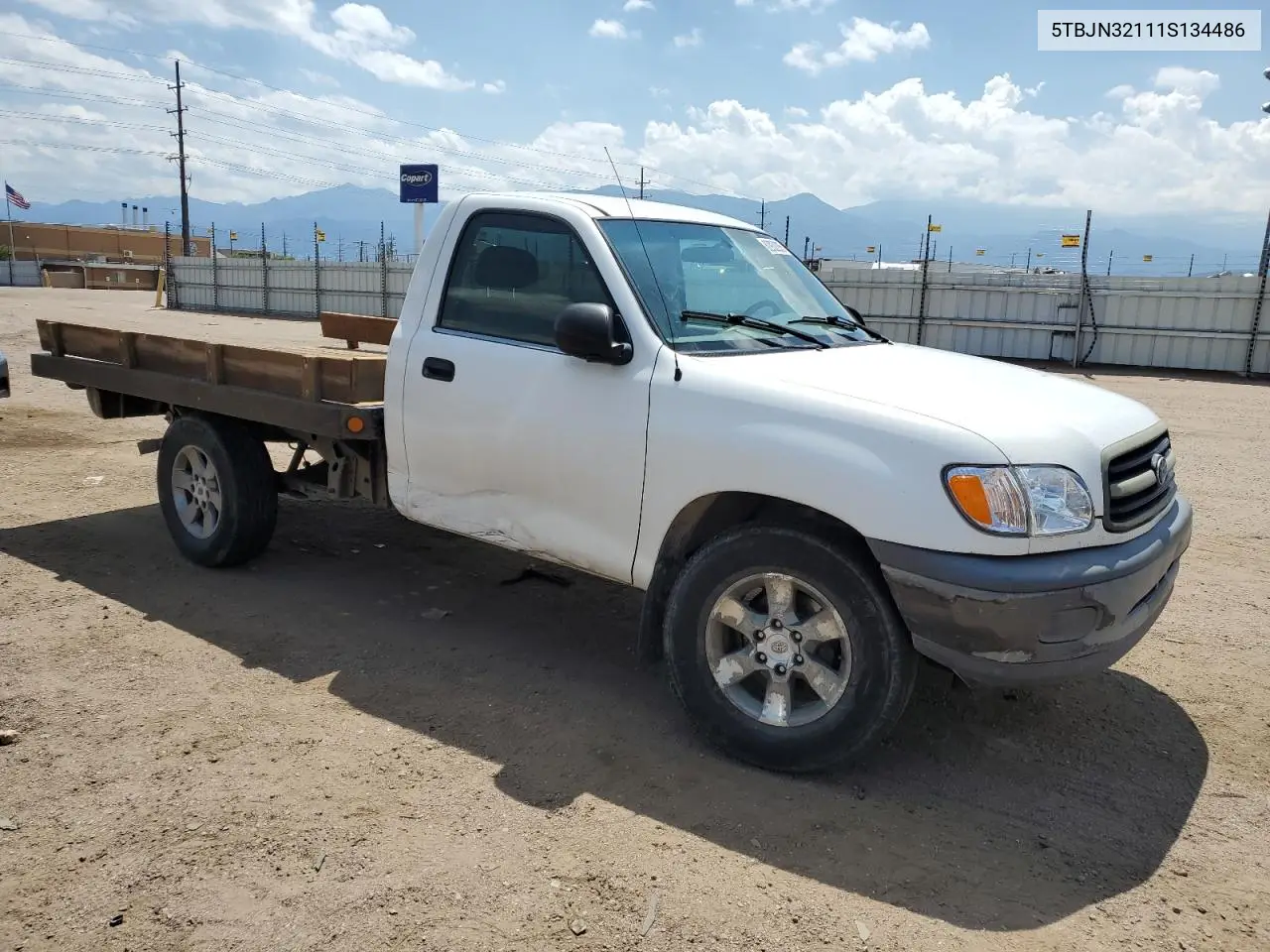 2001 Toyota Tundra VIN: 5TBJN32111S134486 Lot: 62932285