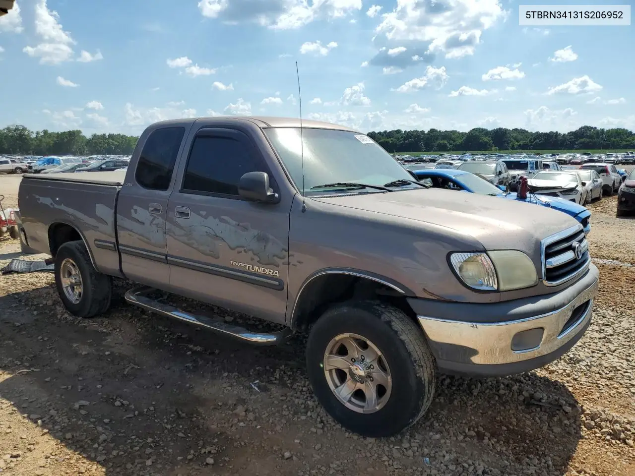 2001 Toyota Tundra Access Cab Sr5 VIN: 5TBRN34131S206952 Lot: 63400565