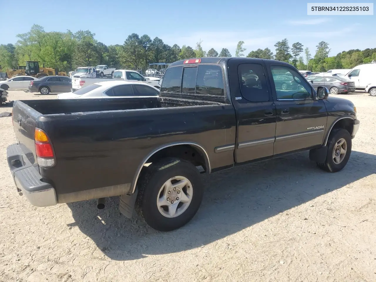 2002 Toyota Tundra Access Cab Sr5 VIN: 5TBRN34122S235103 Lot: 53354015