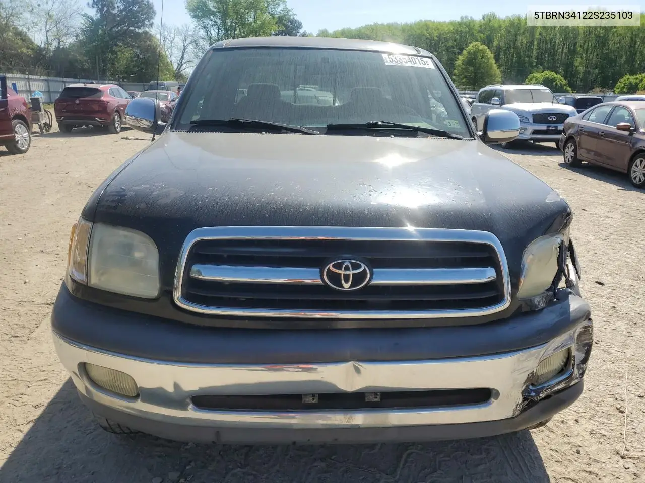 2002 Toyota Tundra Access Cab Sr5 VIN: 5TBRN34122S235103 Lot: 53354015