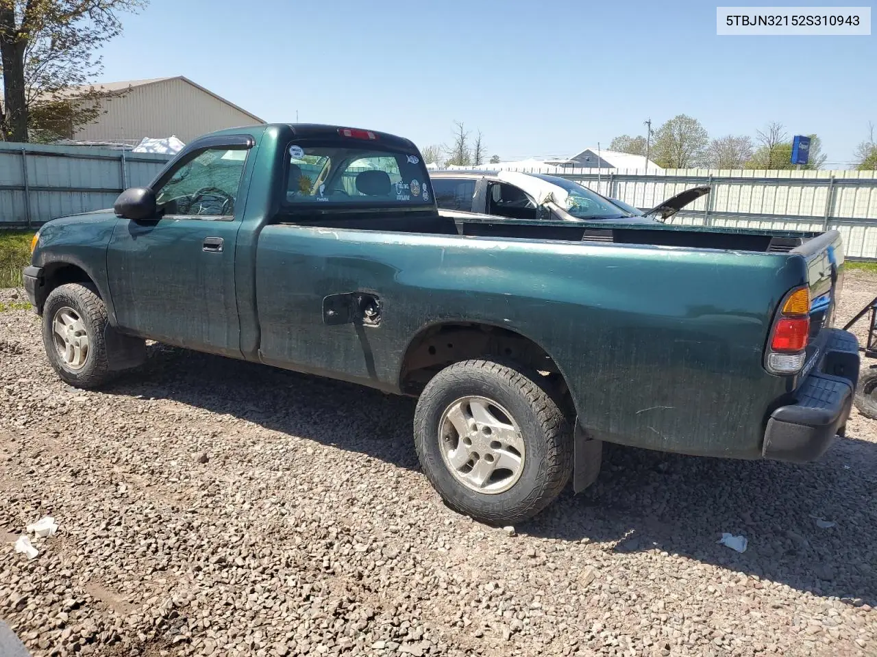 2002 Toyota Tundra VIN: 5TBJN32152S310943 Lot: 56734975
