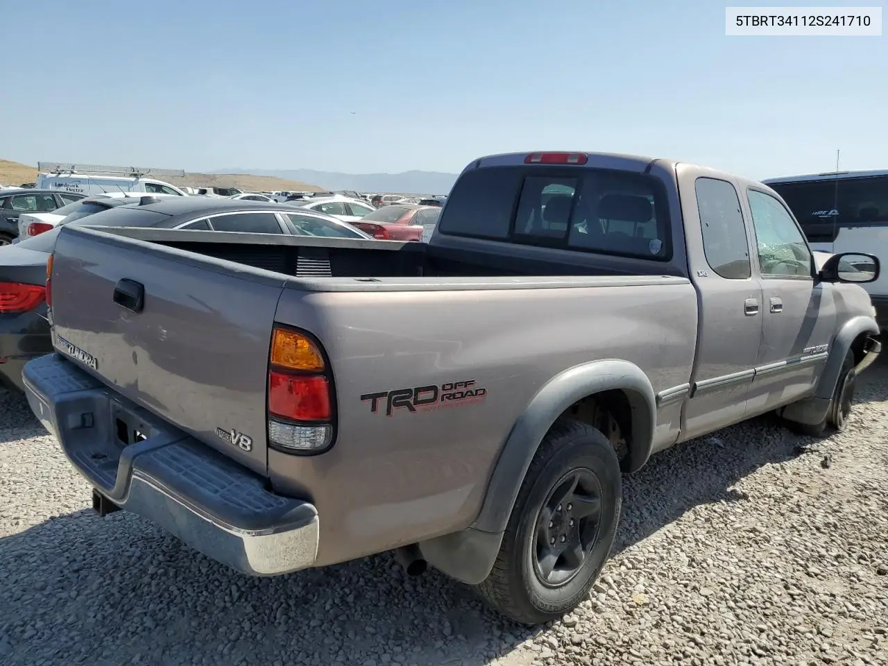 2002 Toyota Tundra Access Cab VIN: 5TBRT34112S241710 Lot: 61268845