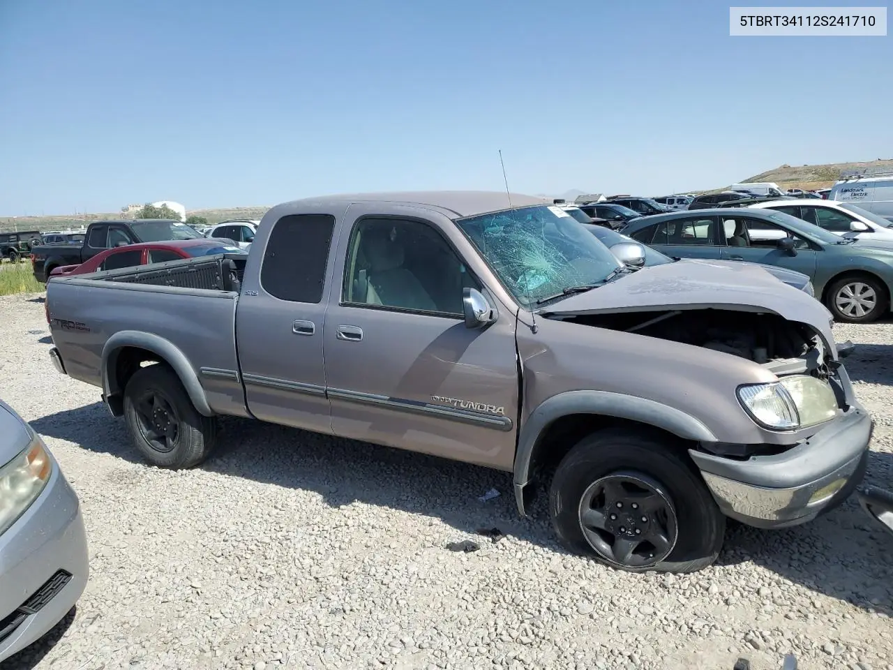 2002 Toyota Tundra Access Cab VIN: 5TBRT34112S241710 Lot: 61268845